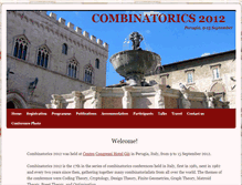 Tablet Screenshot of combinatorics.dmi.unipg.it