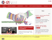 Tablet Screenshot of cla.unipg.it
